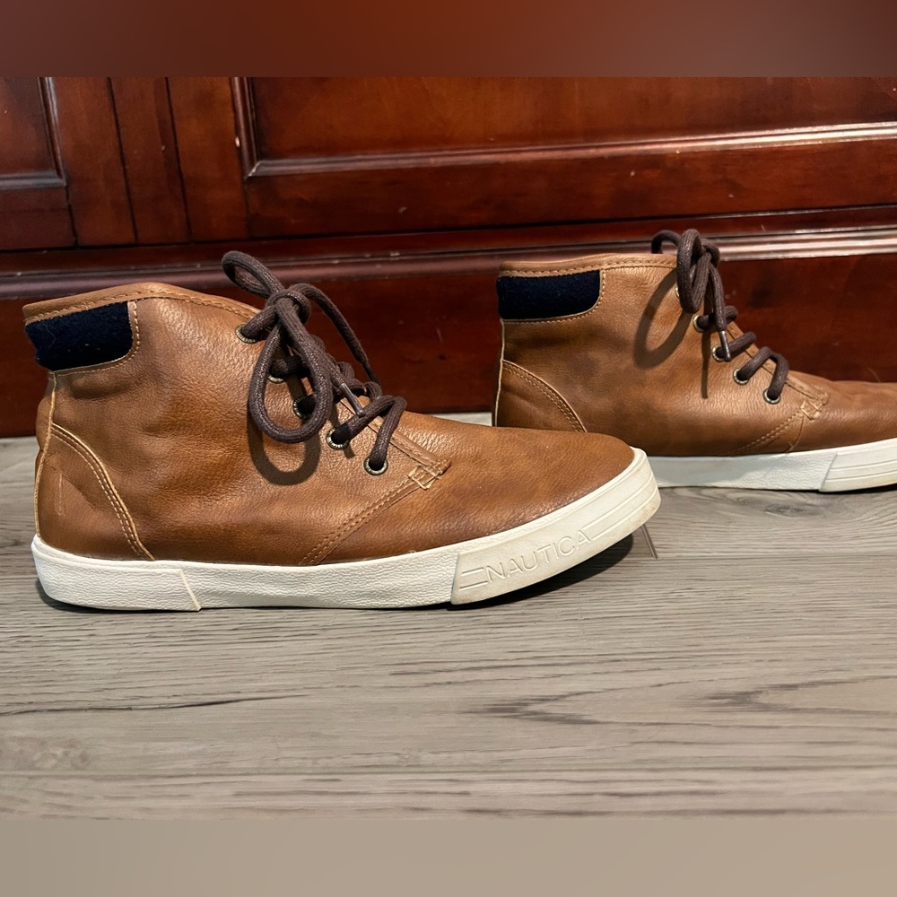 Nautica Kids Brown High-Top Boots